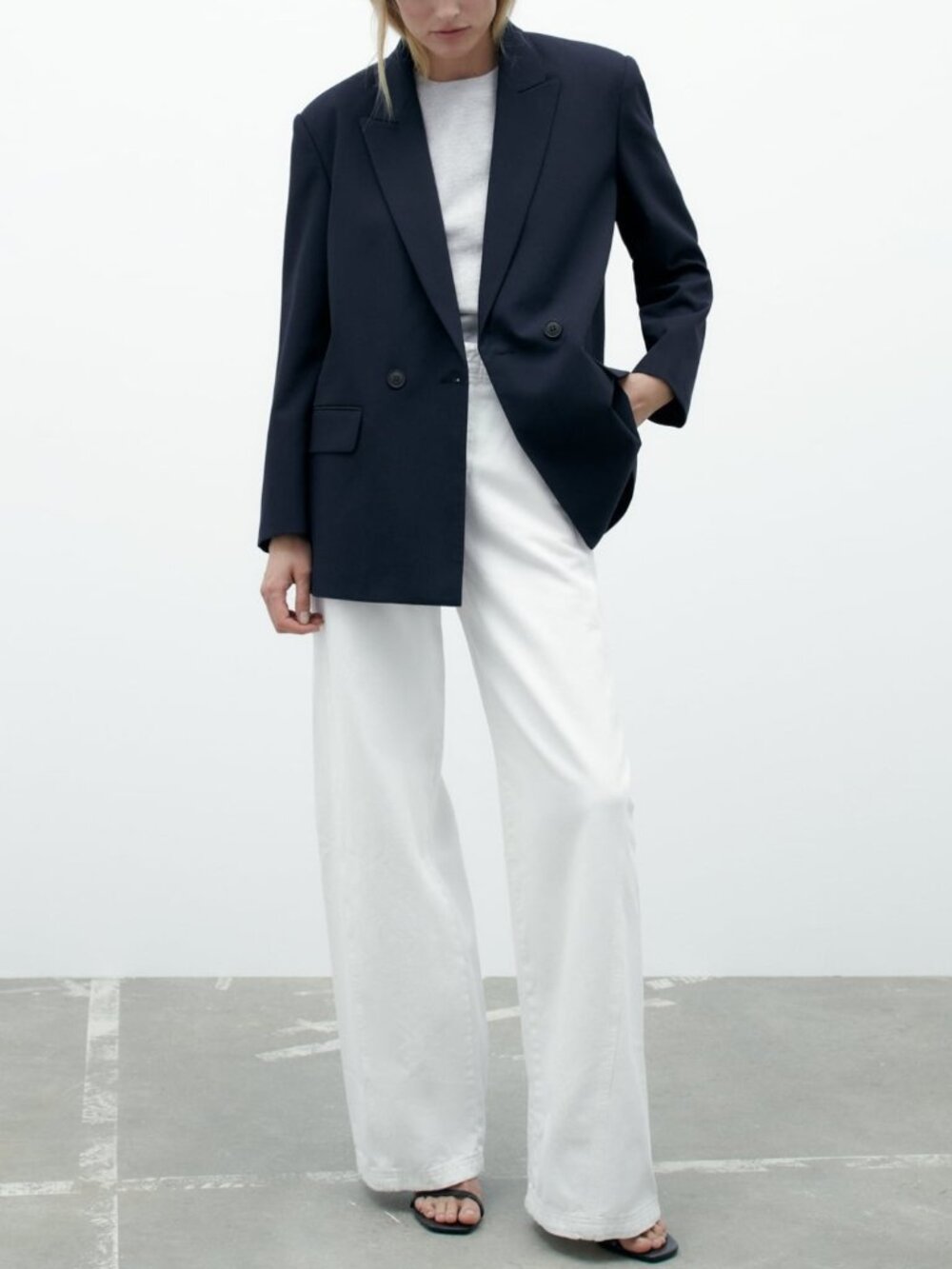 NEW Zara Navy Blazer Plus Size XXL
